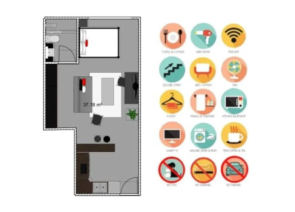 Dst1 Convenient Studio In Zone 15 Guatemala City Apartment